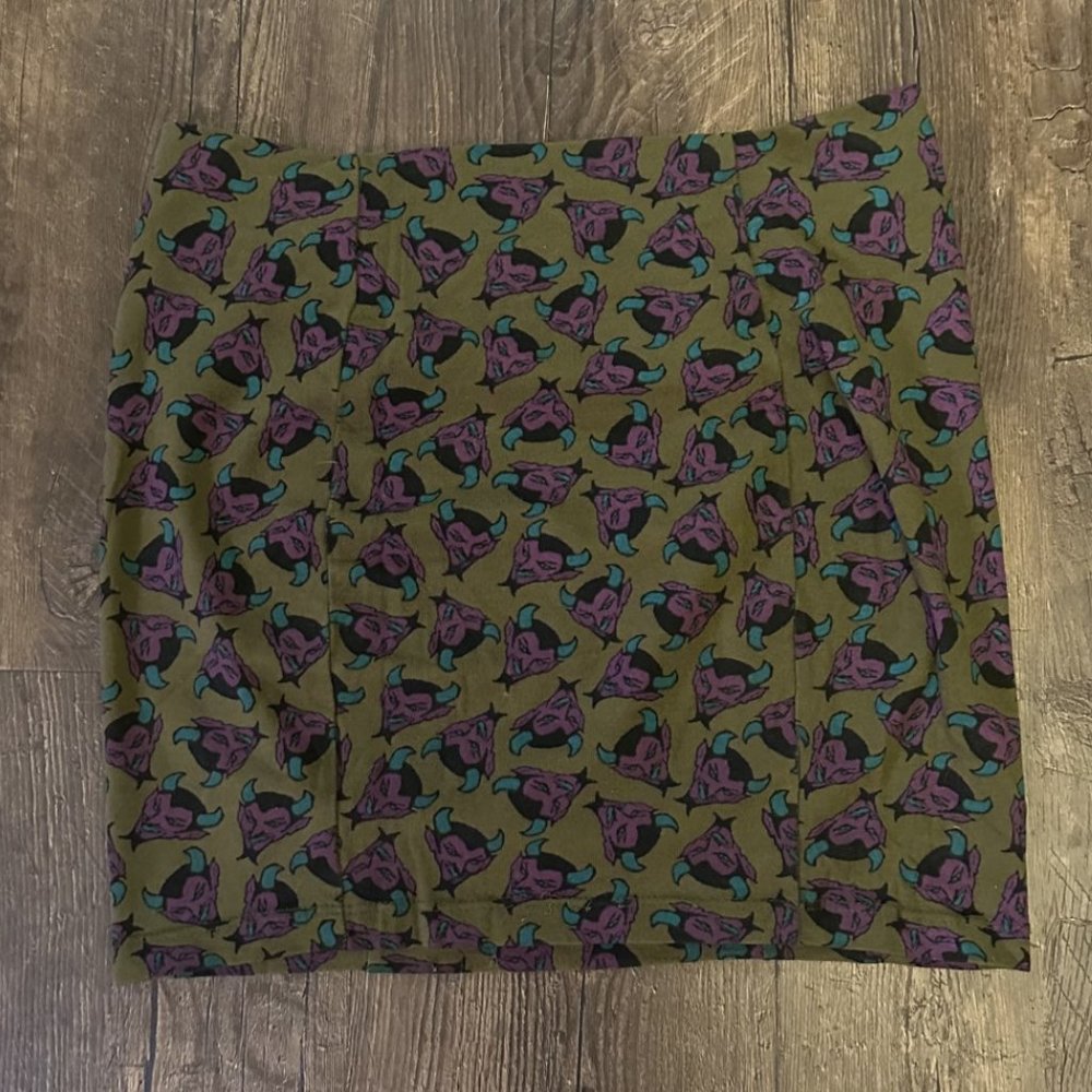 Vintage Betsey Johnson Devil Mini Skirt Size Small